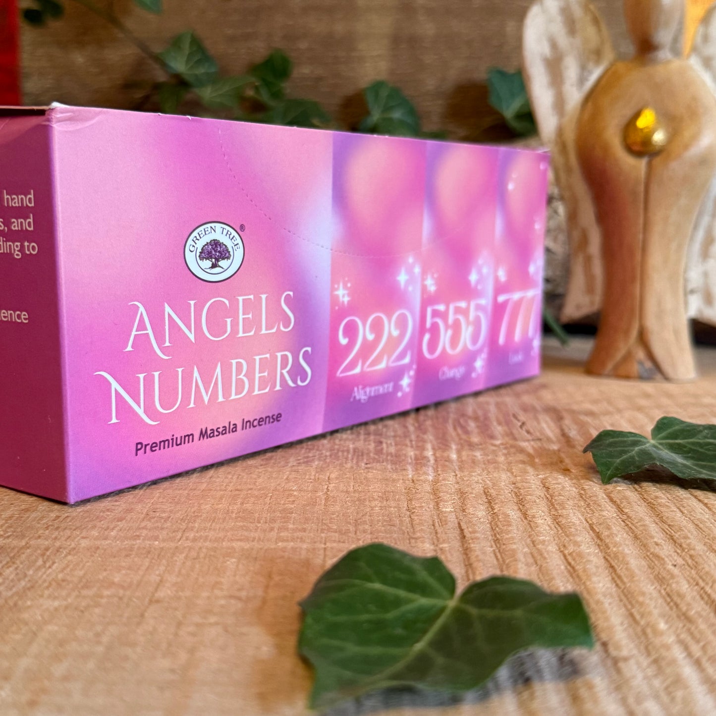 Awaken divine guidance and inner calm with Green Tree Angel Numbers Hand Rolled Natural Incense Sticks, available at buddhamoon.co.uk. Each stick is carefully handcrafted in India using traditional masala techniques and pure, natural ingredients—infused with mindfulness and devotion to support your spiritual journey.