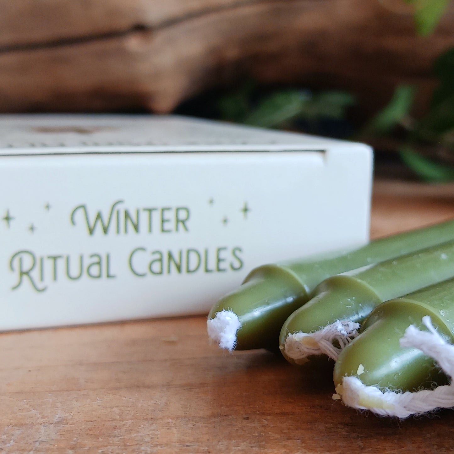 Celebrate the magic of the winter season with this pack of 12 Winter Ritual Candles, beautifully scented with a rich Cedar & Pine fragrance. Inspired by the ancient pagan festival of Yule and the Winter Solstice, these candles are perfect for creating a sacred atmosphere during seasonal rituals, meditation, intention setting, and spiritual practices.