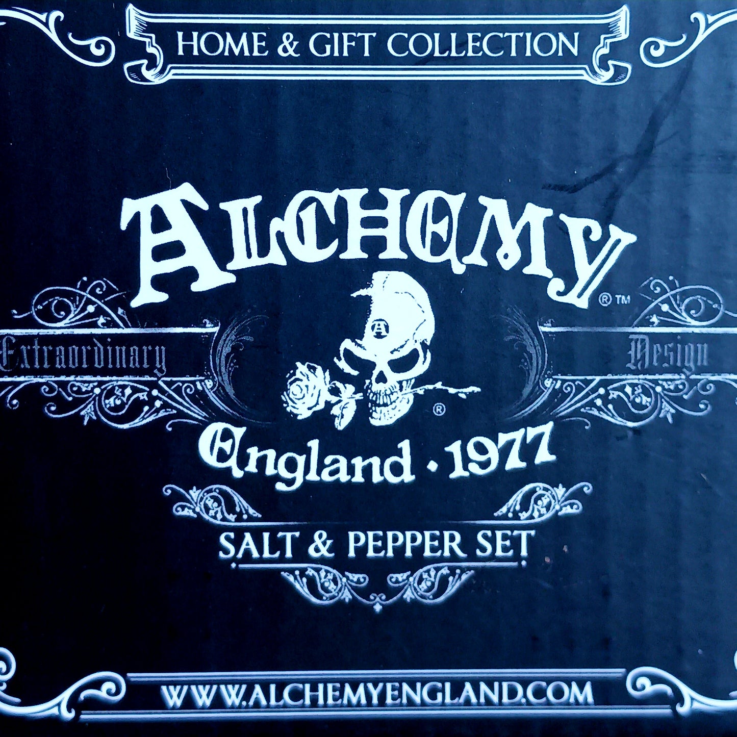 Bring dark elegance and mystical charm to your table with this Gothic-themed fine bone china salt and pepper shaker set by Alchemy England. Designed for lovers of witchy aesthetics and magical symbolism, this unique set features an engraved “S” for Spells and “P” for Potions, making it both functional and conversation-starting.