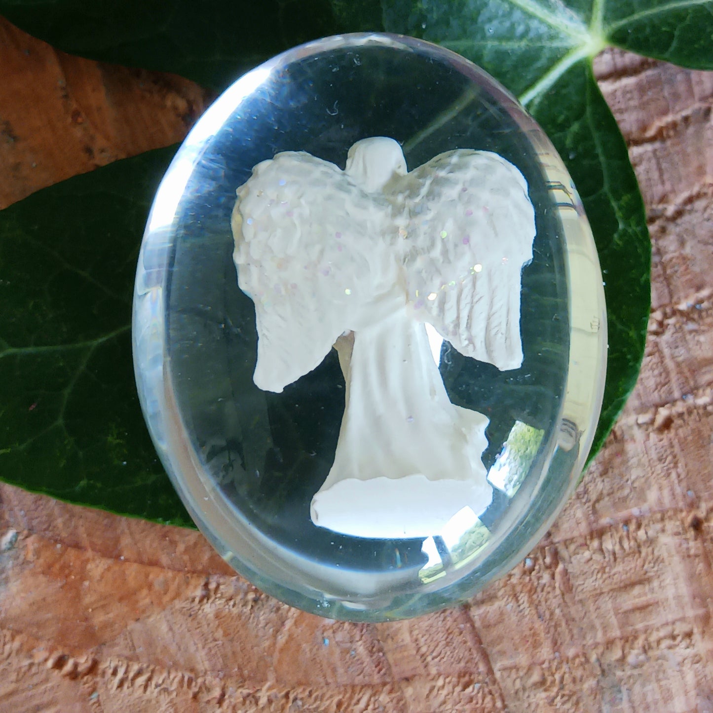 Carry this stone in your pocket or purse to use as a worry stone. As you hold this stone in your hand, imagine the Angel's calm presence surrounding you. Imagine yourself letting go of hurts or worries.
