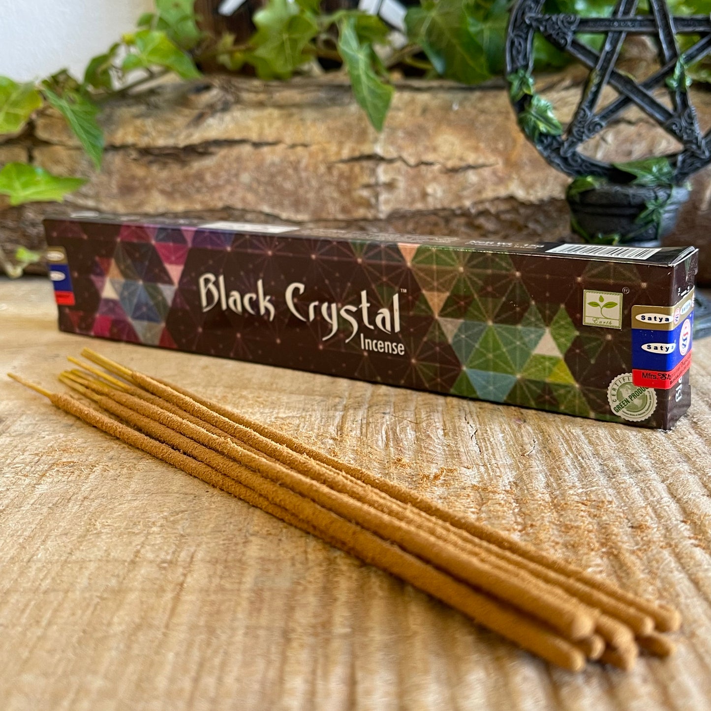 Satya Black Crystal Incense