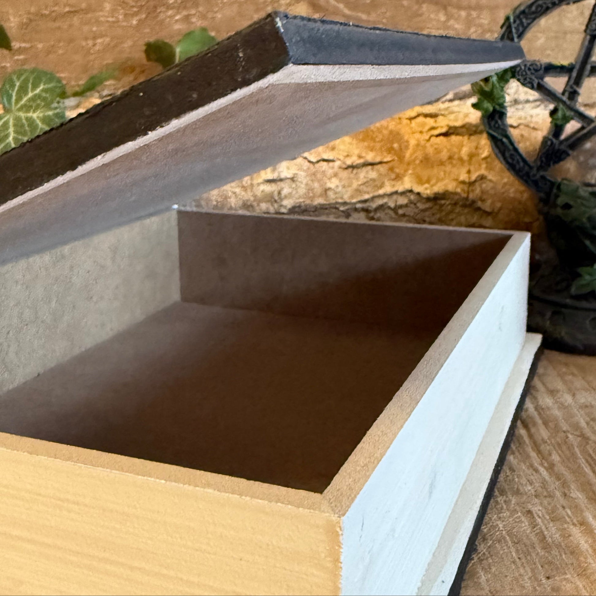 The Raven Book Storage Box – Gothic Secret Keepsake Holder

Store treasures in The Raven book-shaped storage box inspired by Edgar Allan Poe. Gothic secret storage, part of the Mystic Raven collection.