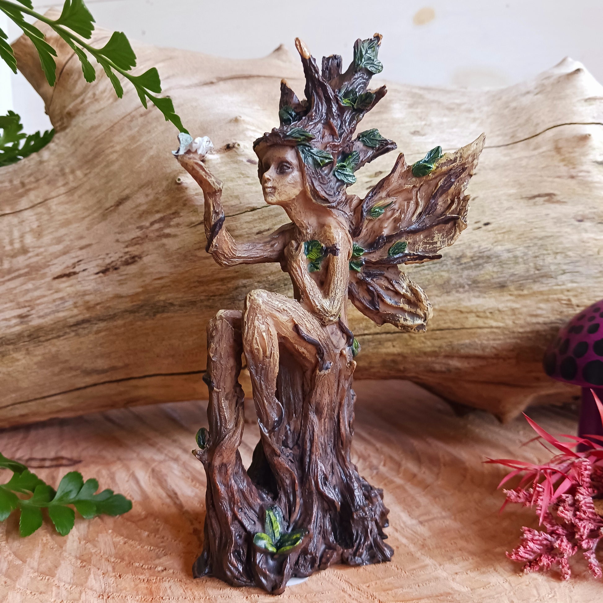 Woodland Beauty Tree Fairy Figurines (set of 2) 15.5cm