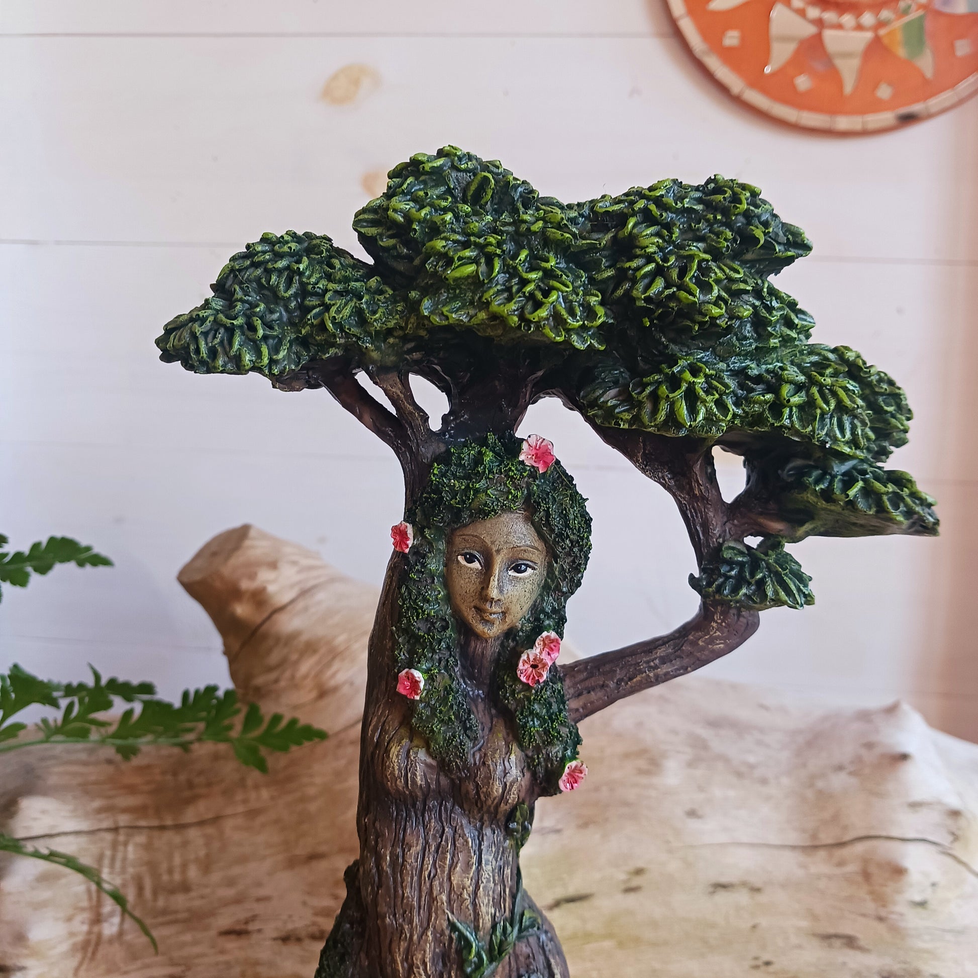 Mother Nature Female Tree Spirit  Woodland Figurine Ornament