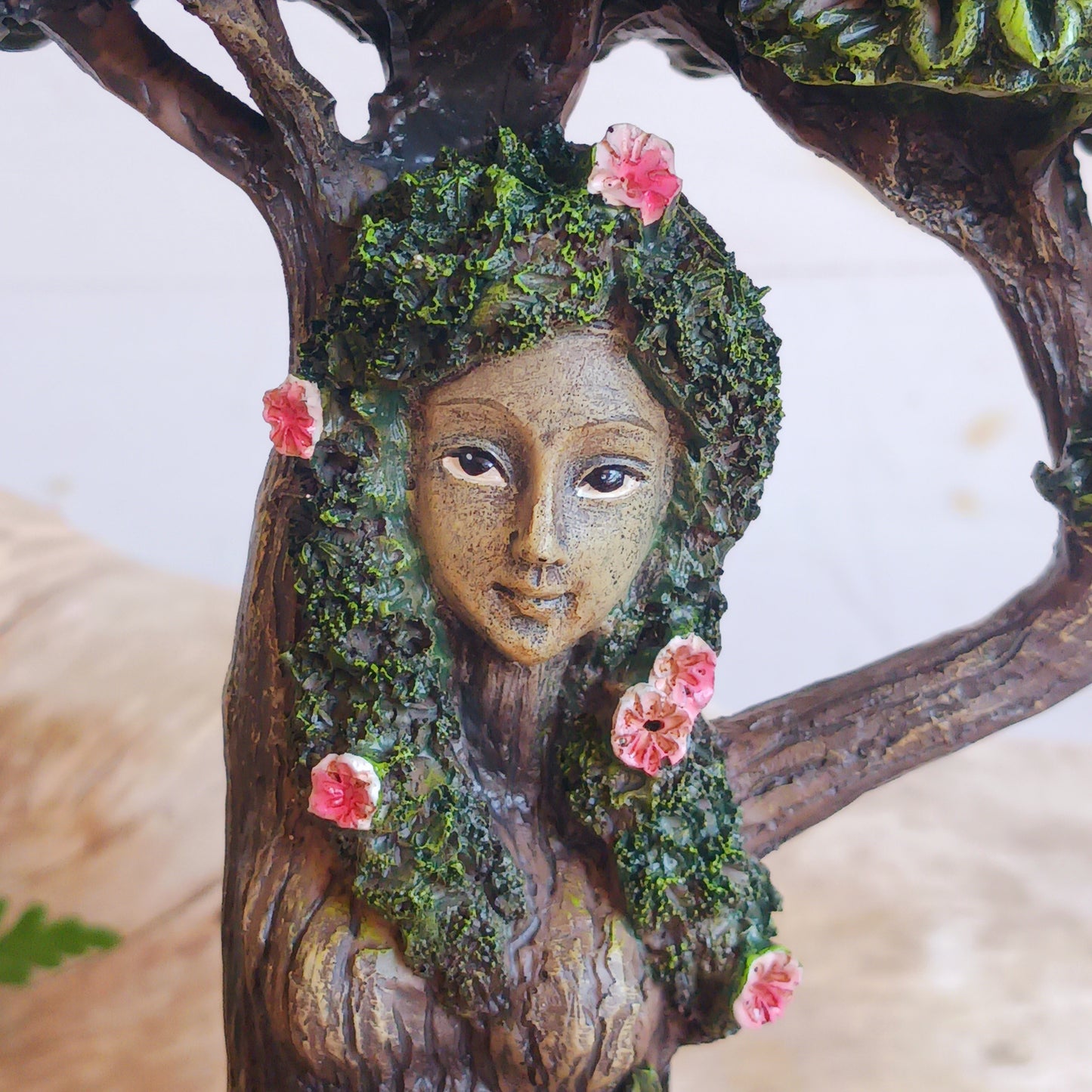 Mother Nature Female Tree Spirit  Woodland Figurine Ornament