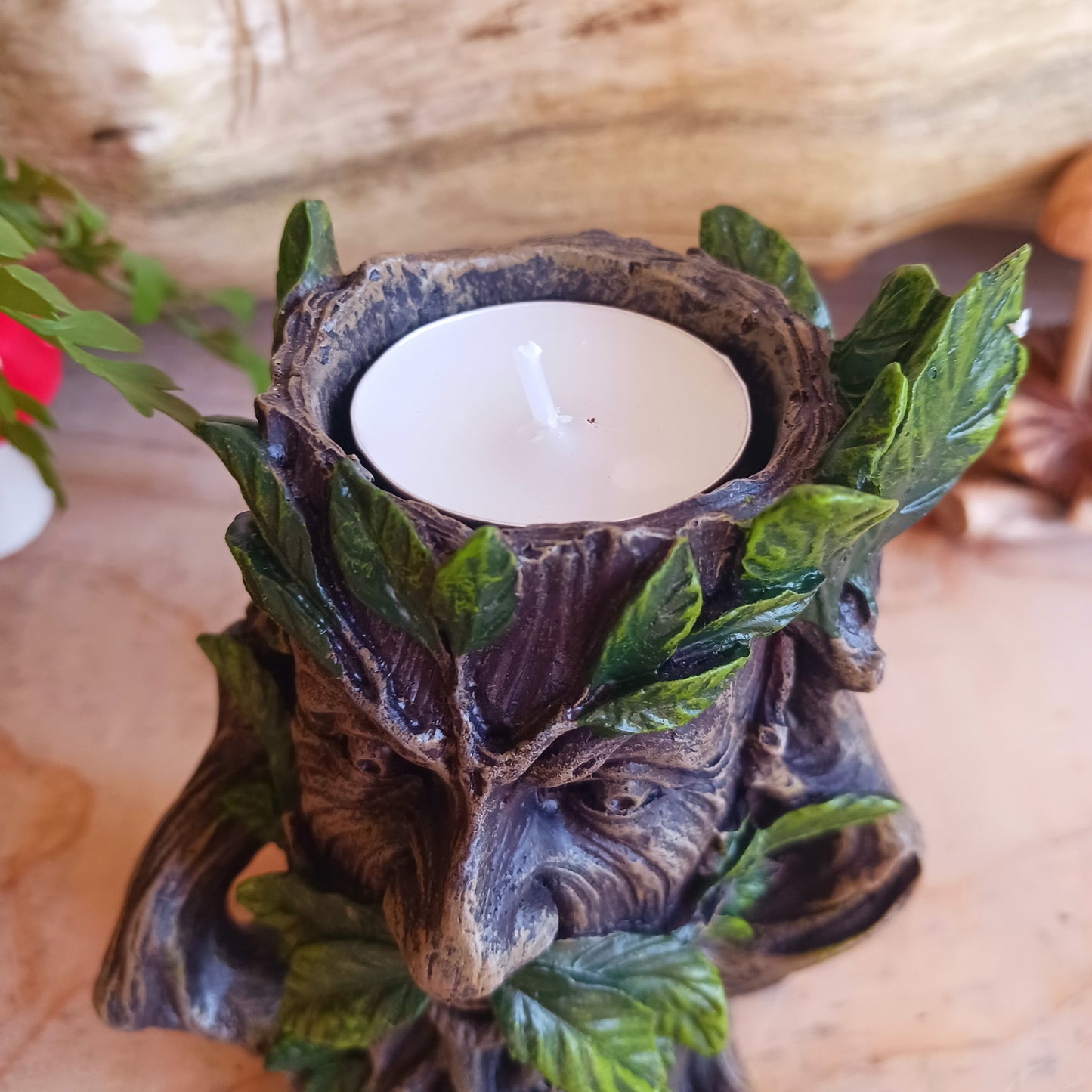 Wildwood Tree Spirit Tealight Holder 12cm