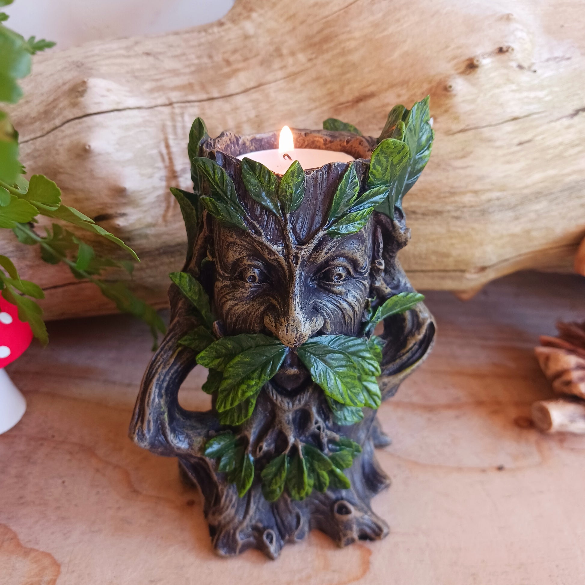 Wildwood Tree Spirit Tealight Holder 12cm