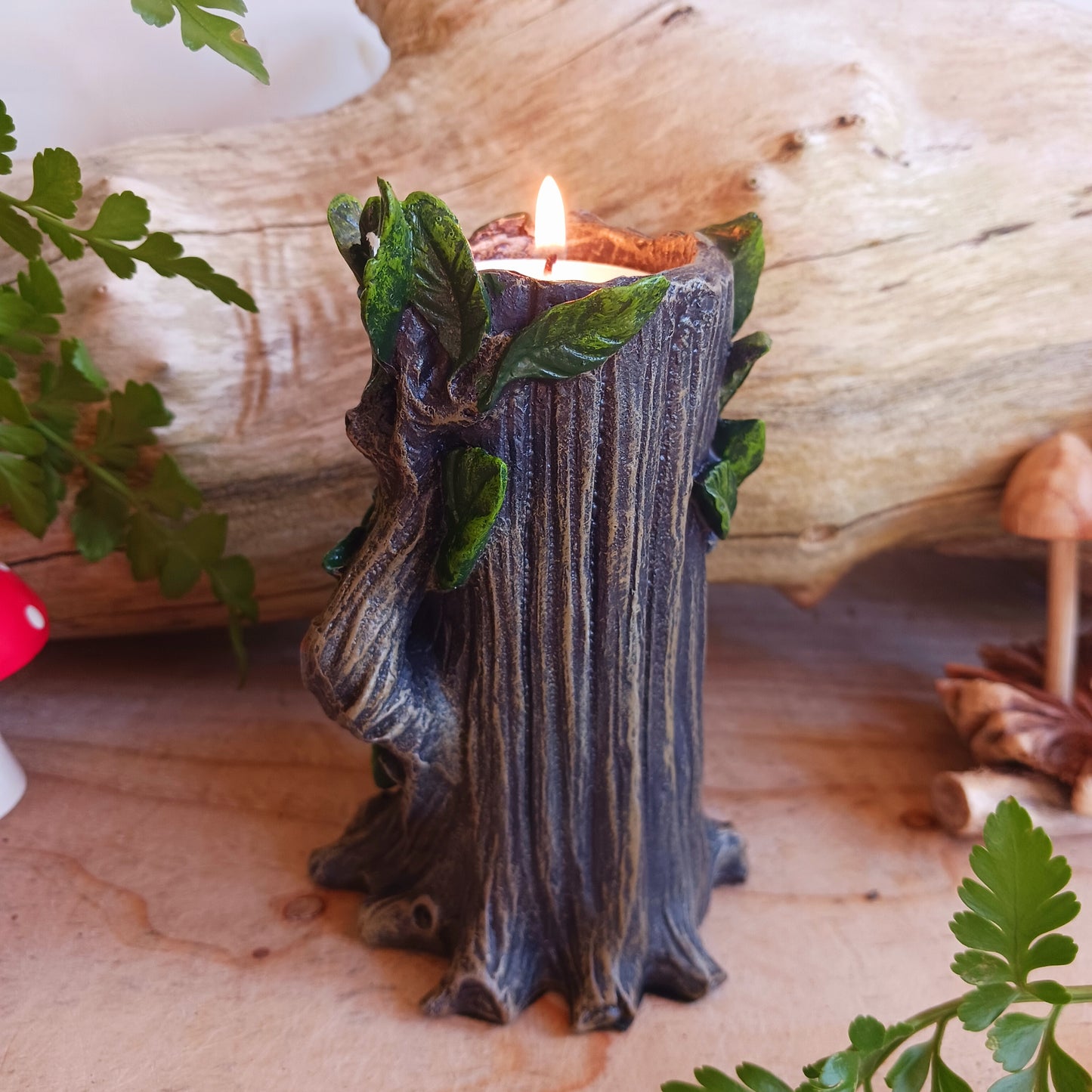 Wildwood Tree Spirit Tealight Holder 12cm