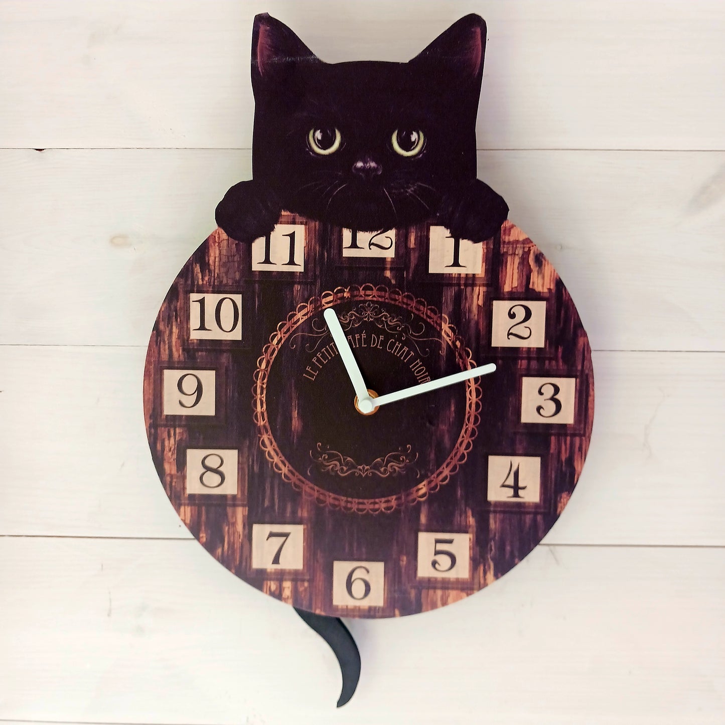 Kitten Tickin' Cat Pendulum Clock