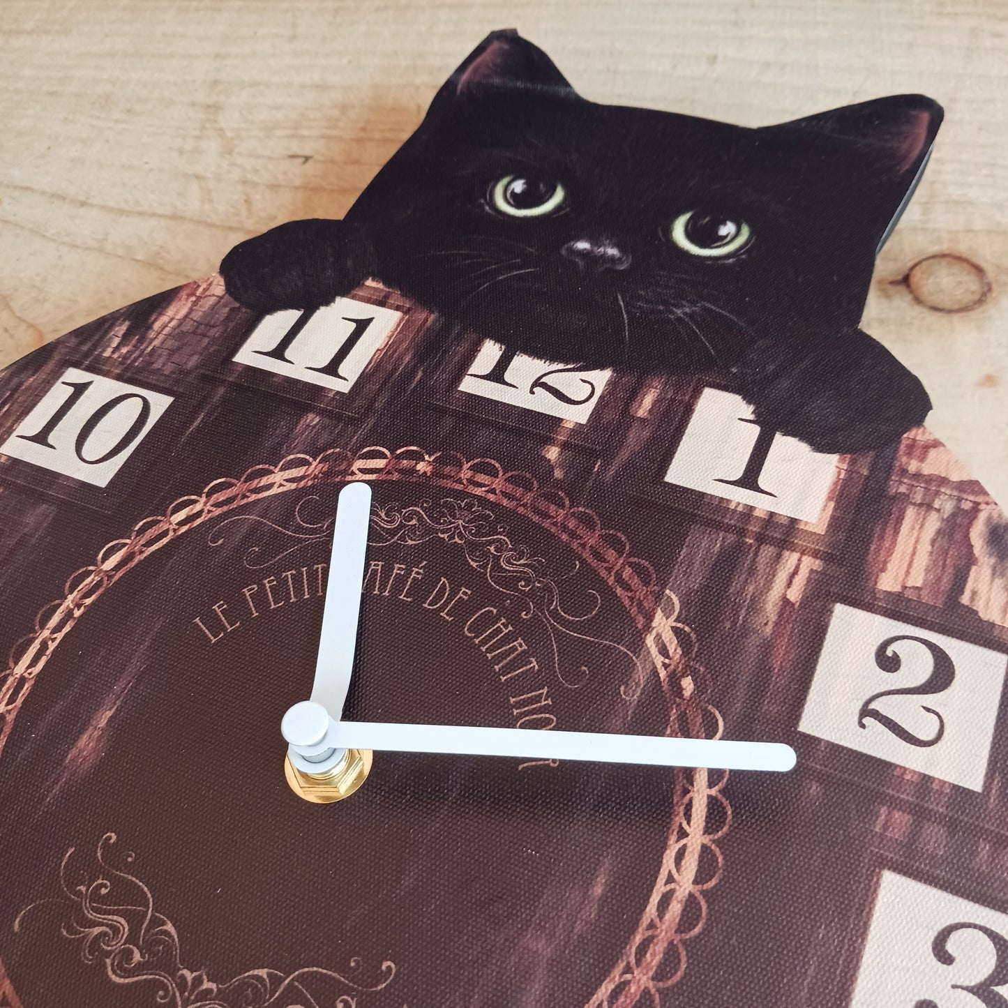 Kitten Tickin' Cat Pendulum Clock