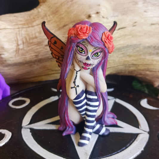 Esmerelda Figurine Sugar Skull Fairy Ornament