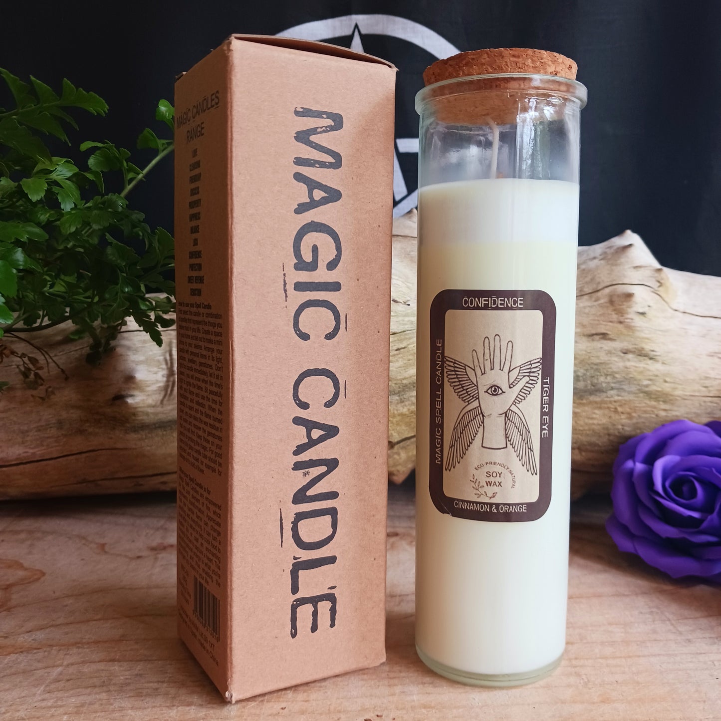 What is your&nbsp;Magic Spell Candle - Confidence for? -&nbsp;To ignite self-assurance, empower your spirit, and radiate an unwavering sense of confidence. To boost your self-esteem, enhance your inner strength, and inspire a bold, fearless mindset.