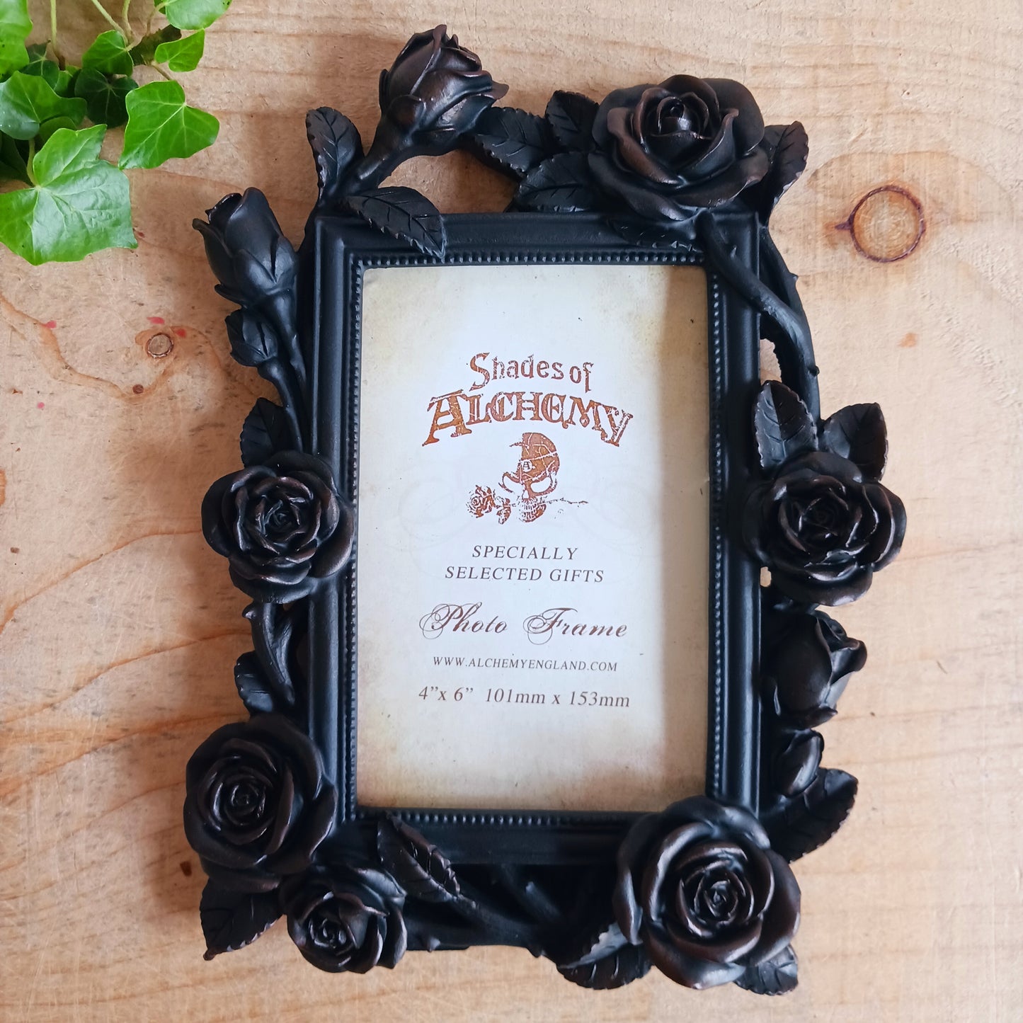 Black Rose & Vine Picture Frame