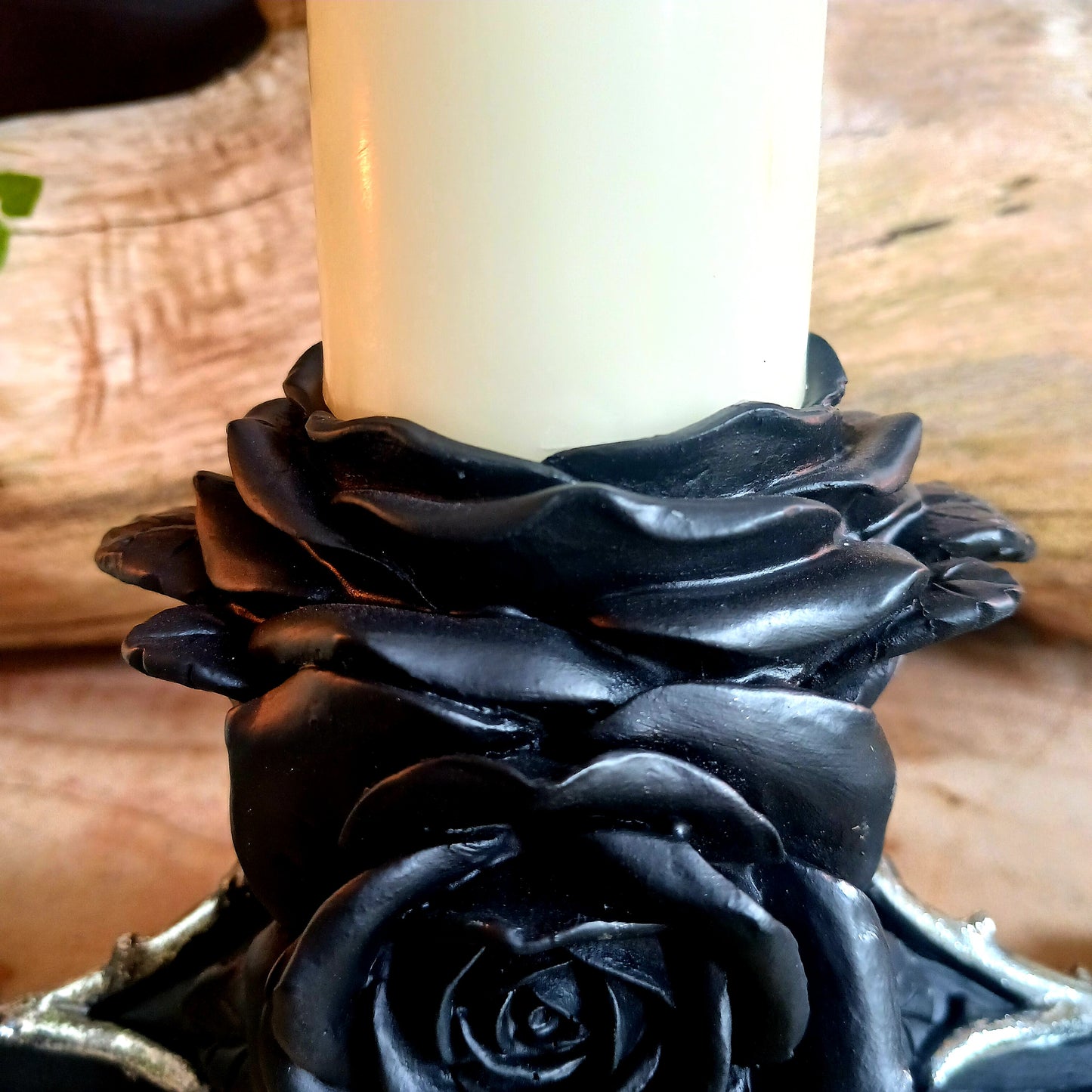 Black Rose Triple Candle | TeaLight Holder