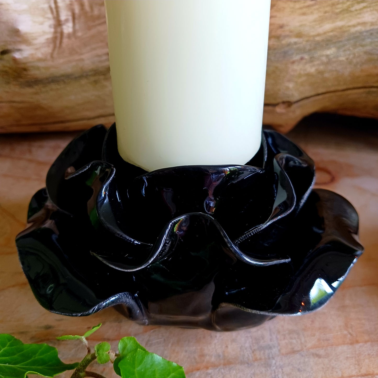 Black Rose Candle Holder | Trinket Pot Alchemy Gifts 