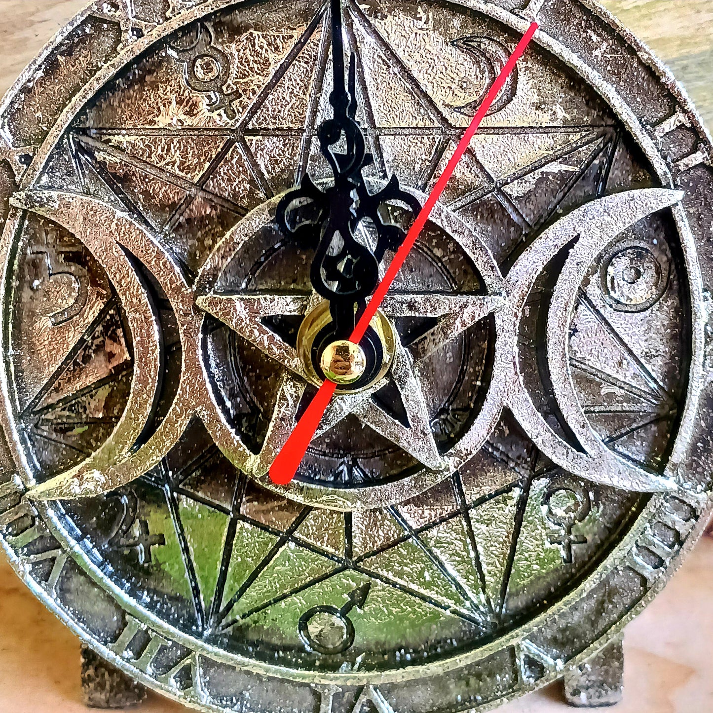 Alchemy Wiccan Desk Clock