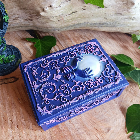 Crystal Ball Hands | Tarot and Trinket Box