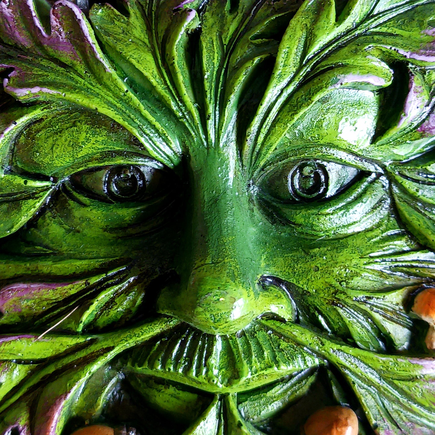 Green Man Face Wall Plaque | Small