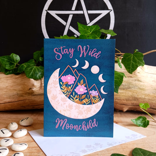 Stay Wild Moonchild | All Occasion Greetings Card