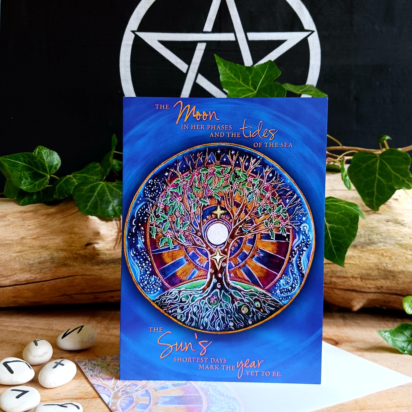 Winter Solstice Mandala Greetings Card