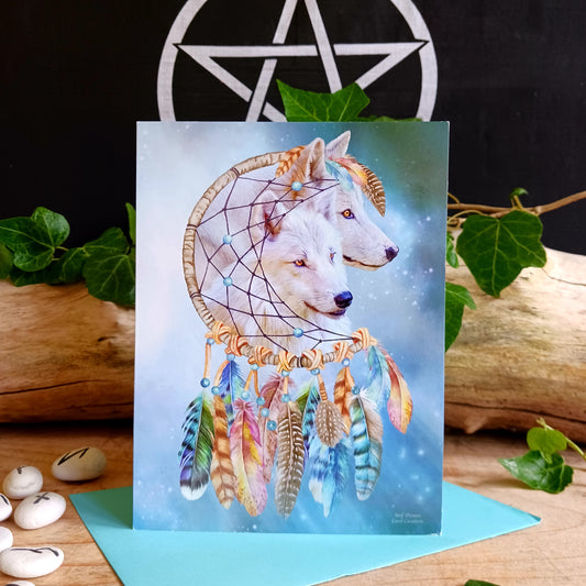 Wolf Spirit Greetings Card