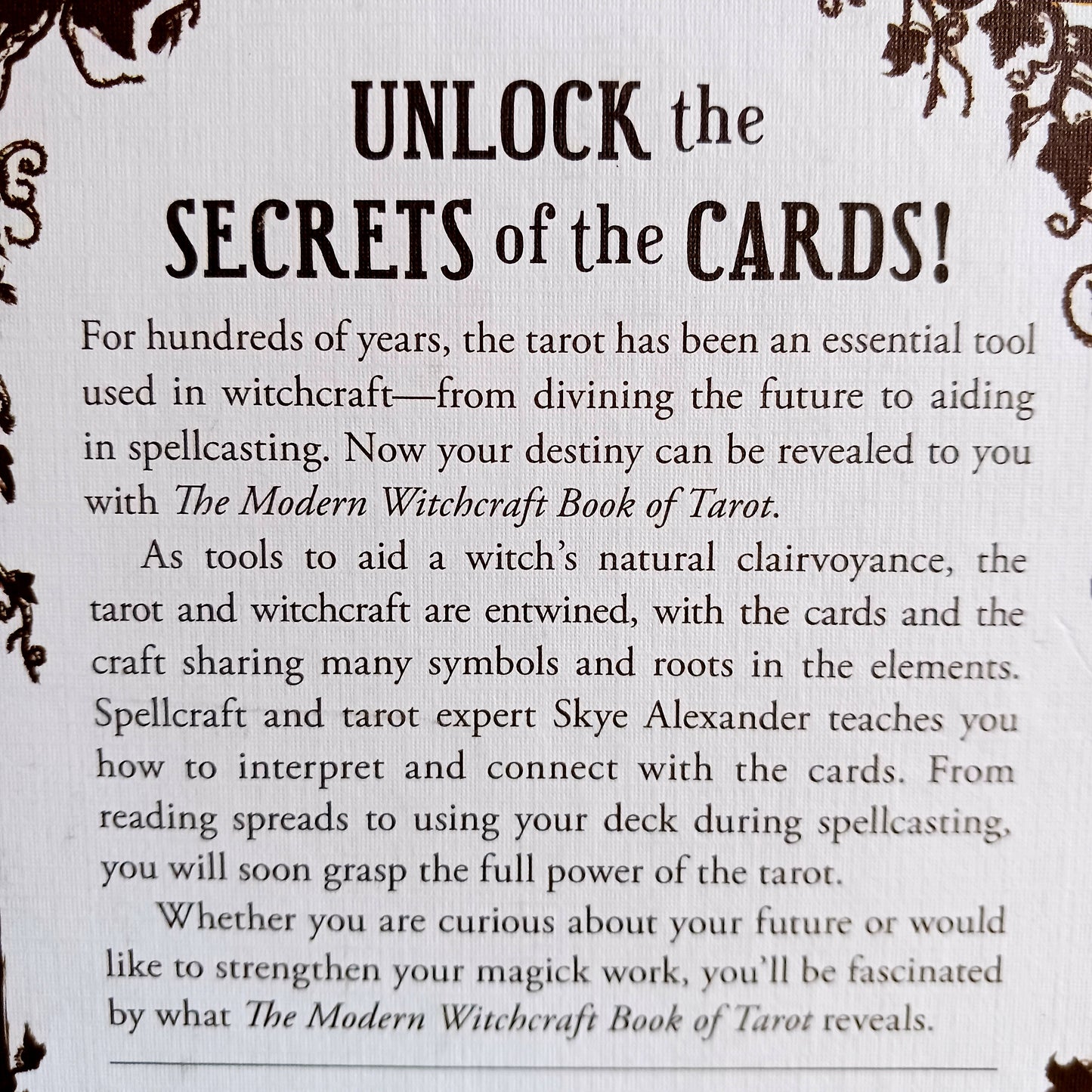 The Modern Witchcraft Book Of Tarot