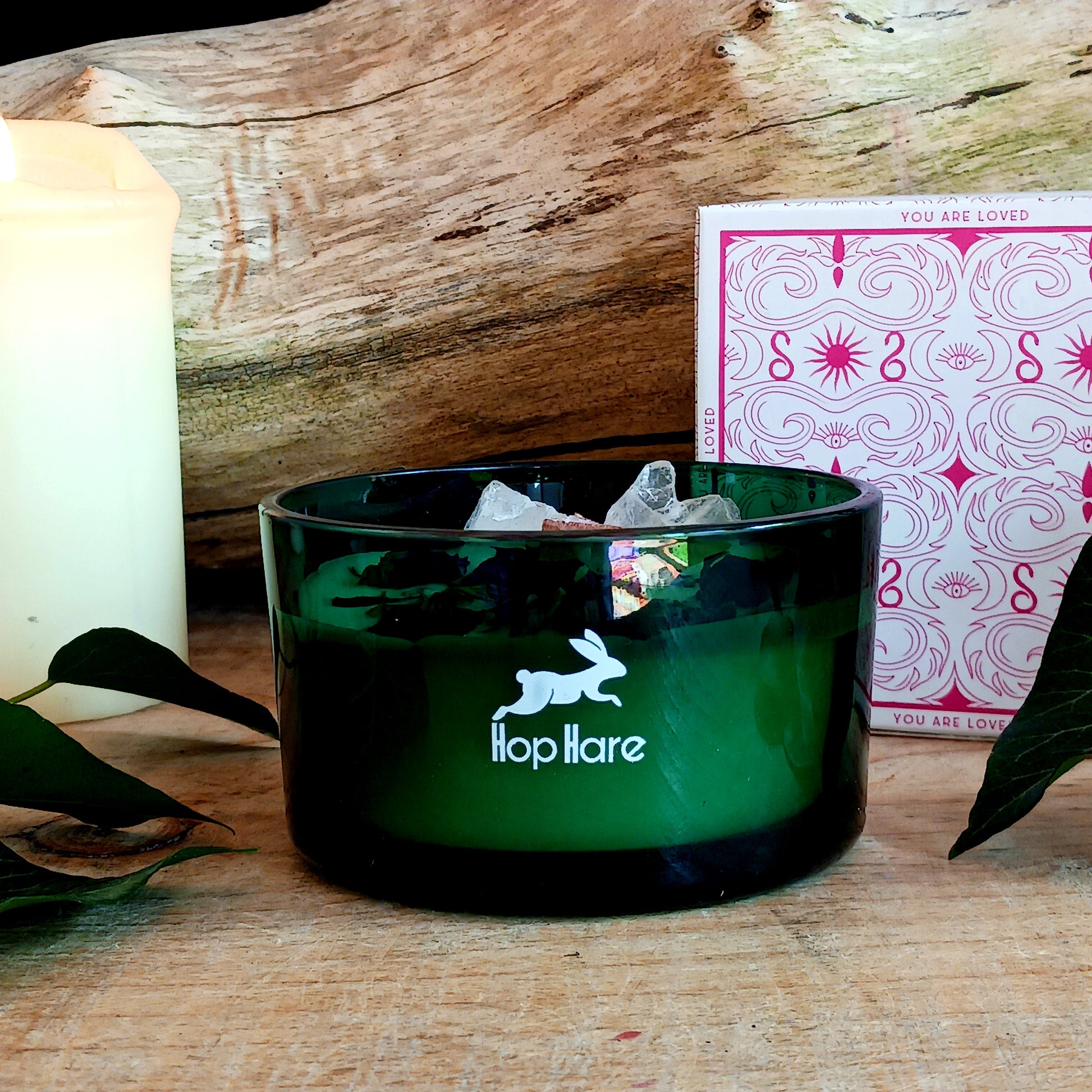 Crystal Magic Tarot Candle | The Lovers