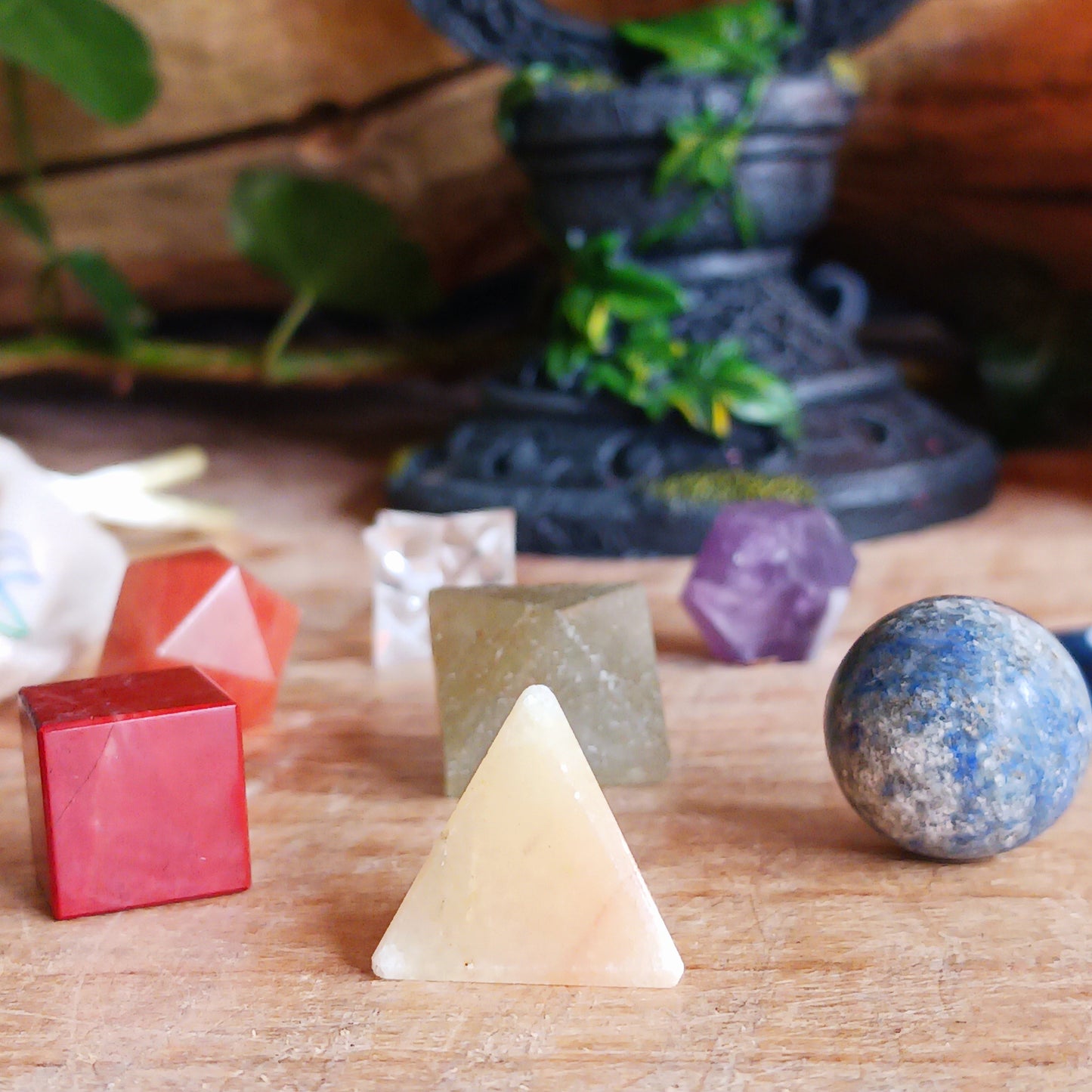 Chakra Sacred Geometry | 7-piece Crystal Set