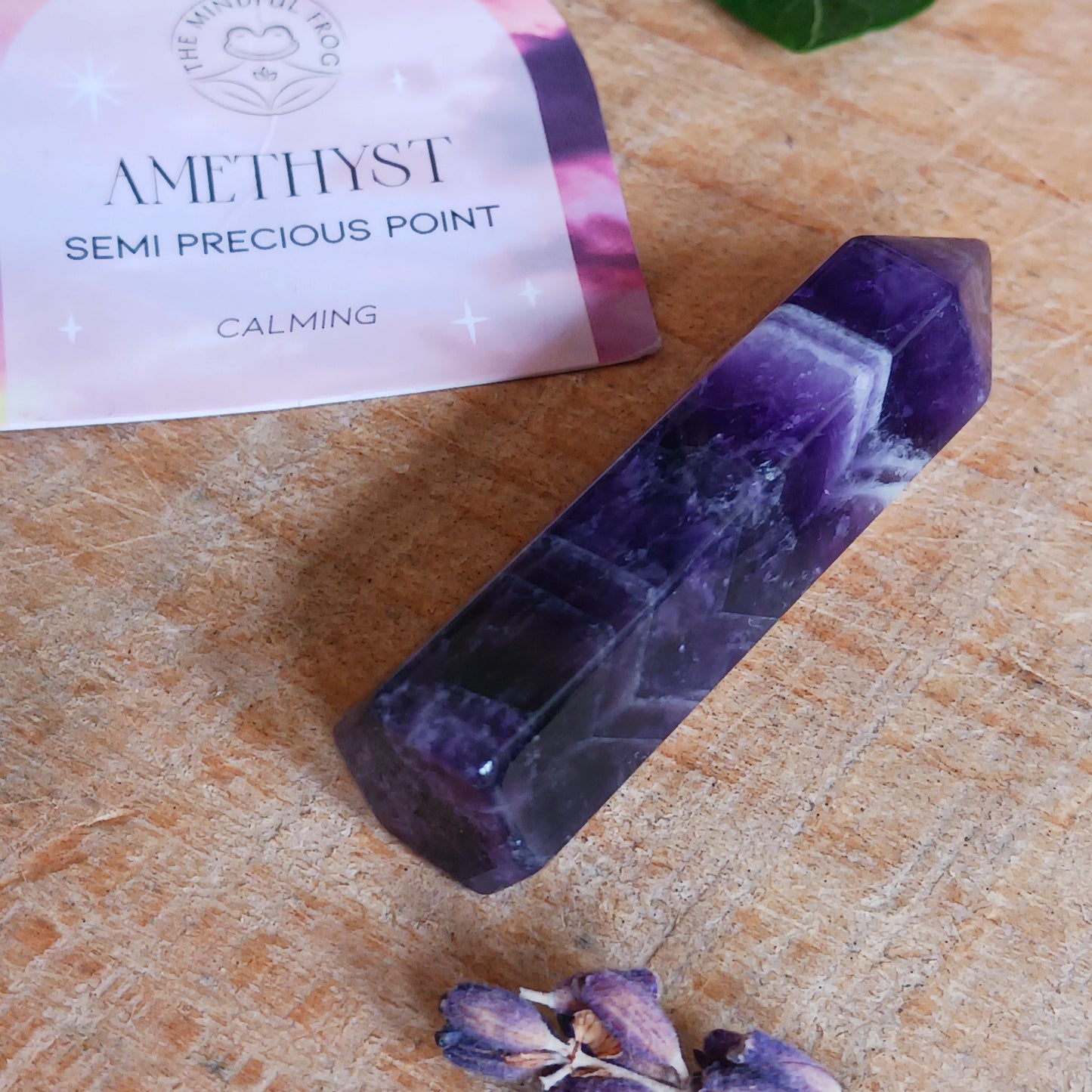 Amethyst Moon Phase Crystal Point