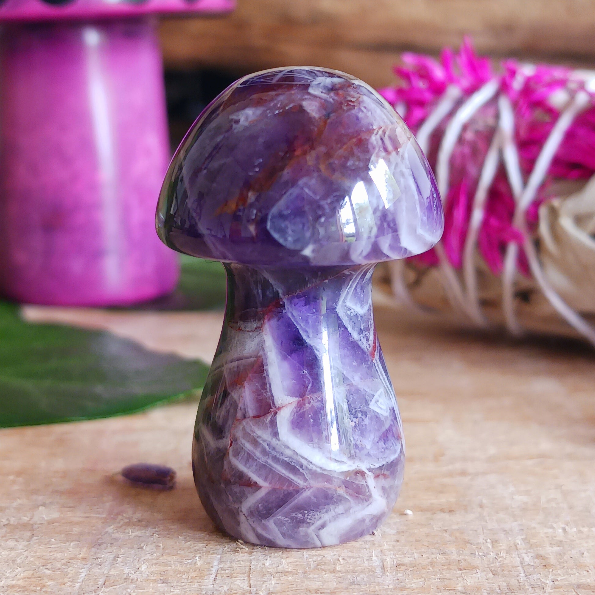 Magical Amethyst Crystal Mushroom