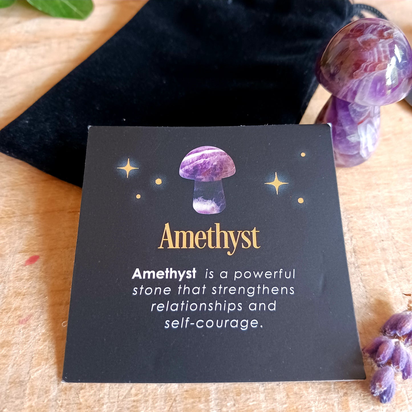 Magical Amethyst Crystal Mushroom