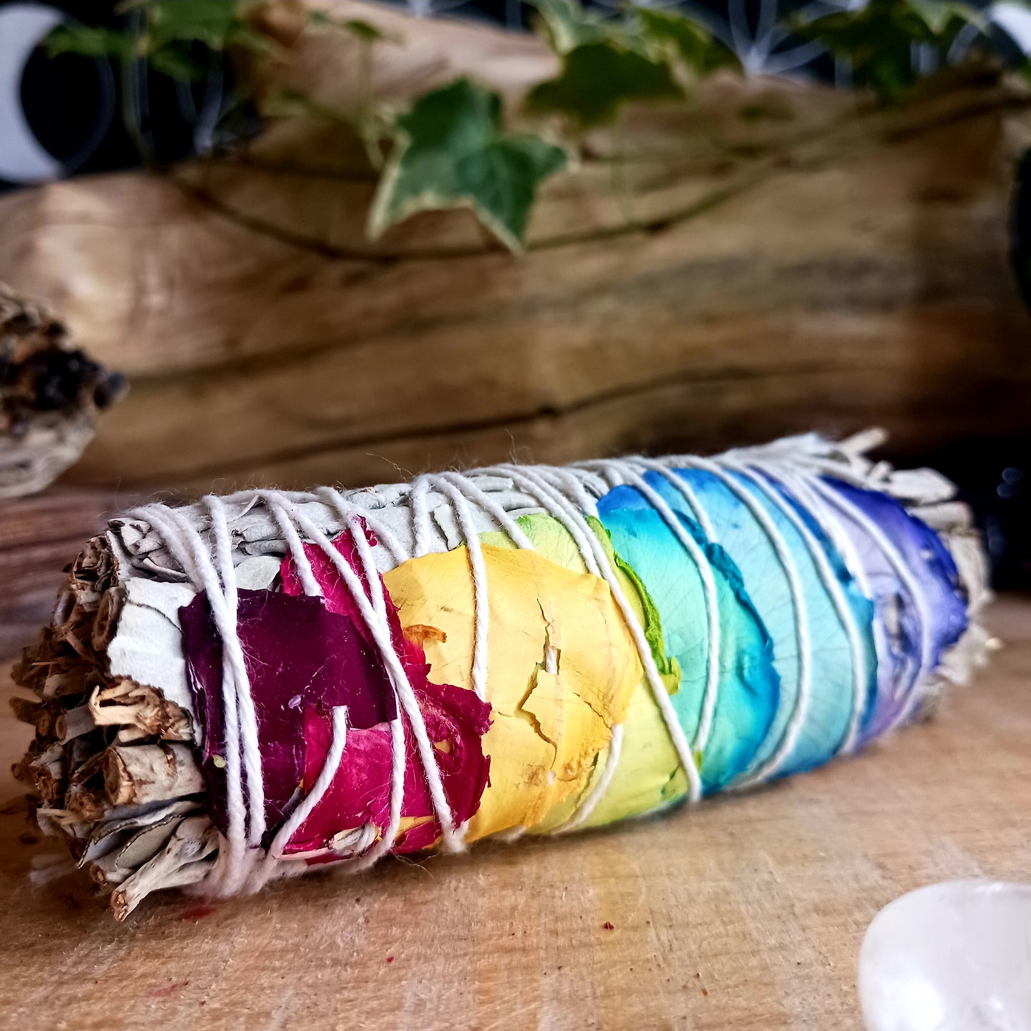 Smudge Stick | 7 Chakras Rose Petals Sage