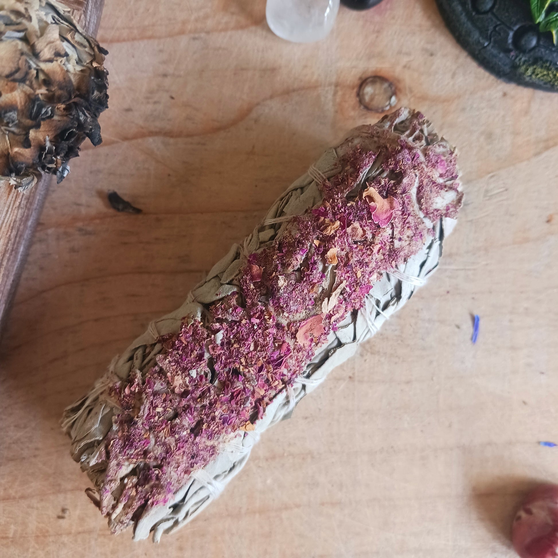 Smudge Stick | White Sage & Castile Rose