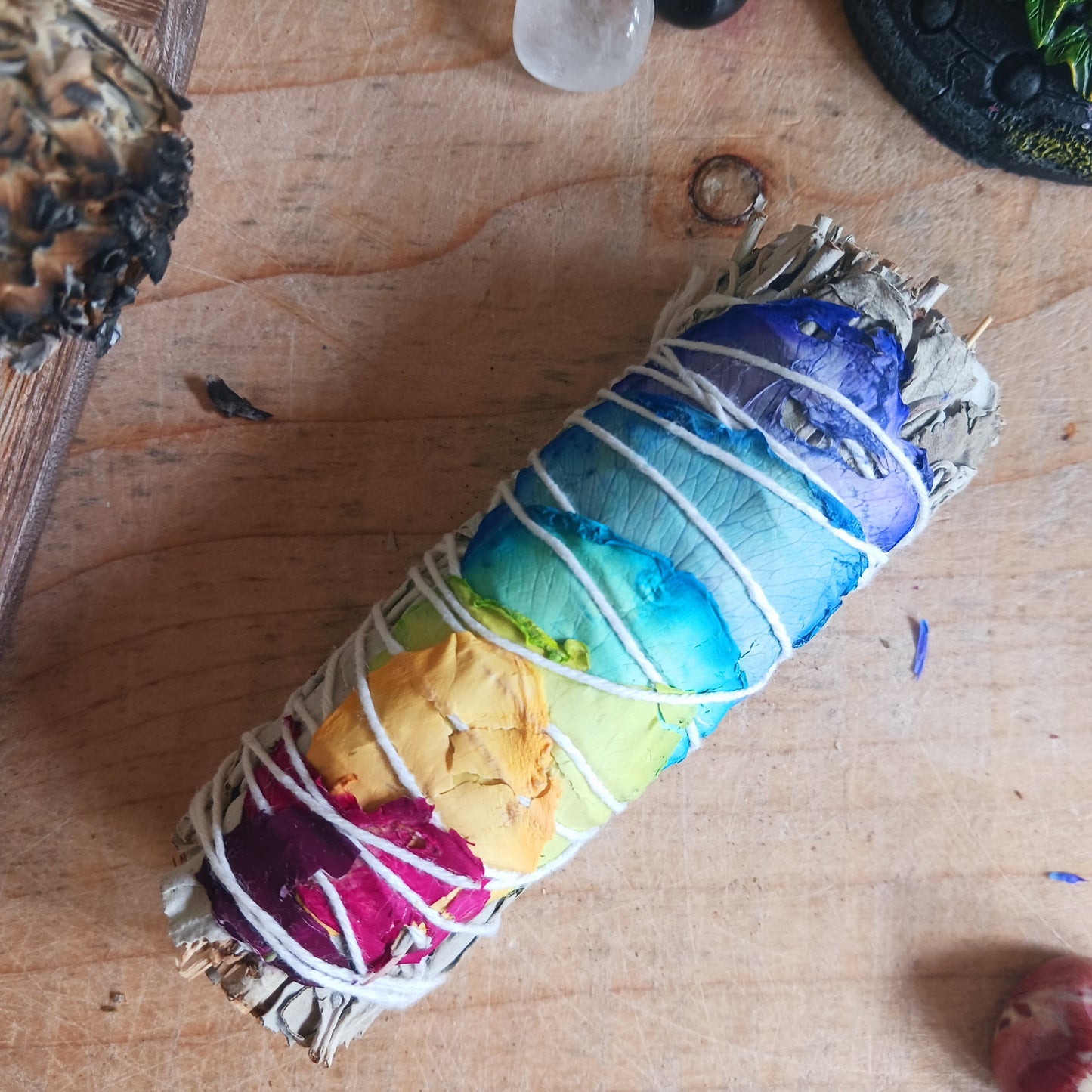 Smudge Stick | 7 Chakras Rose Petals Sage