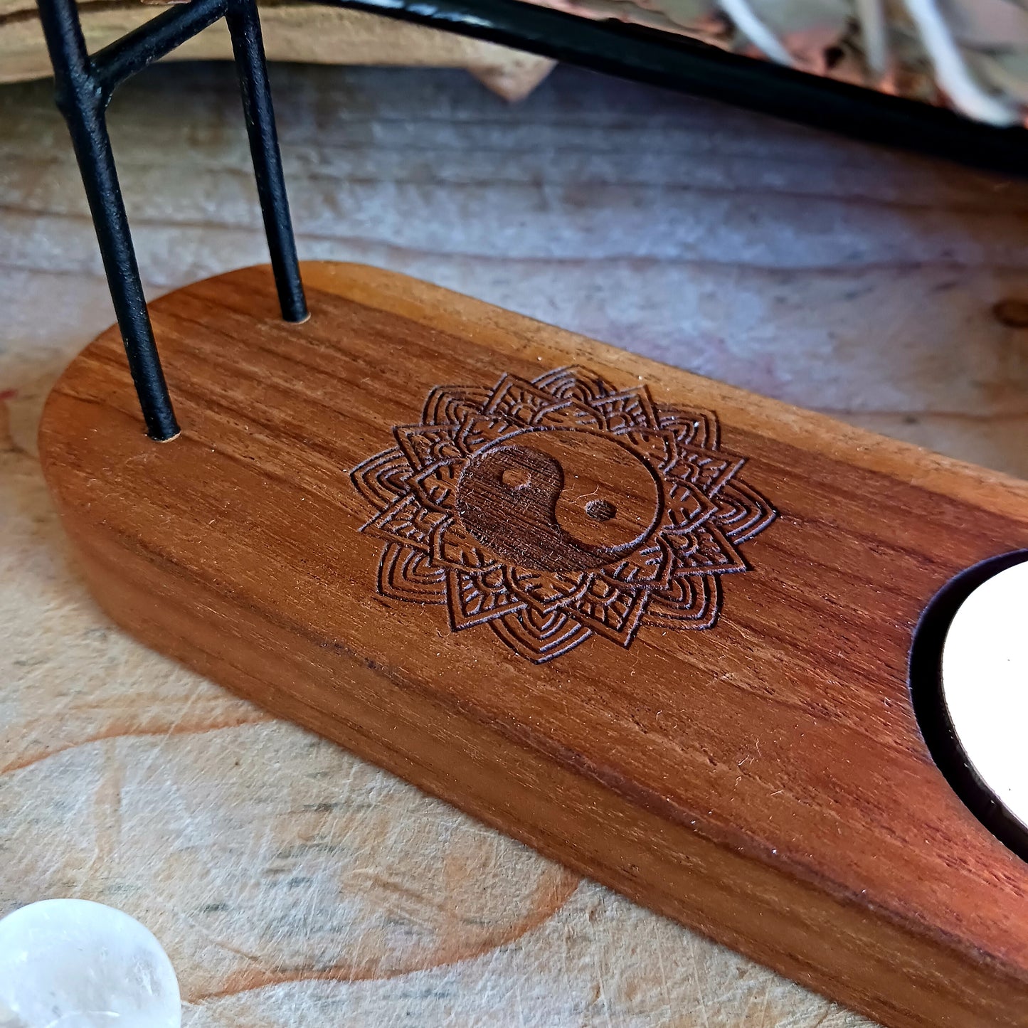 Small Smudge Stick Heater | Yin Yang Design