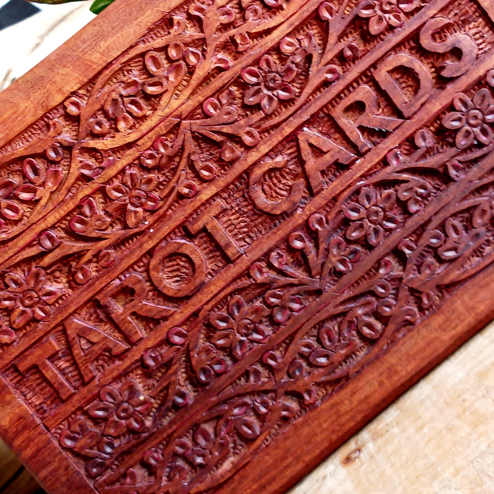 Wooden Sheesham Tarot Card Box