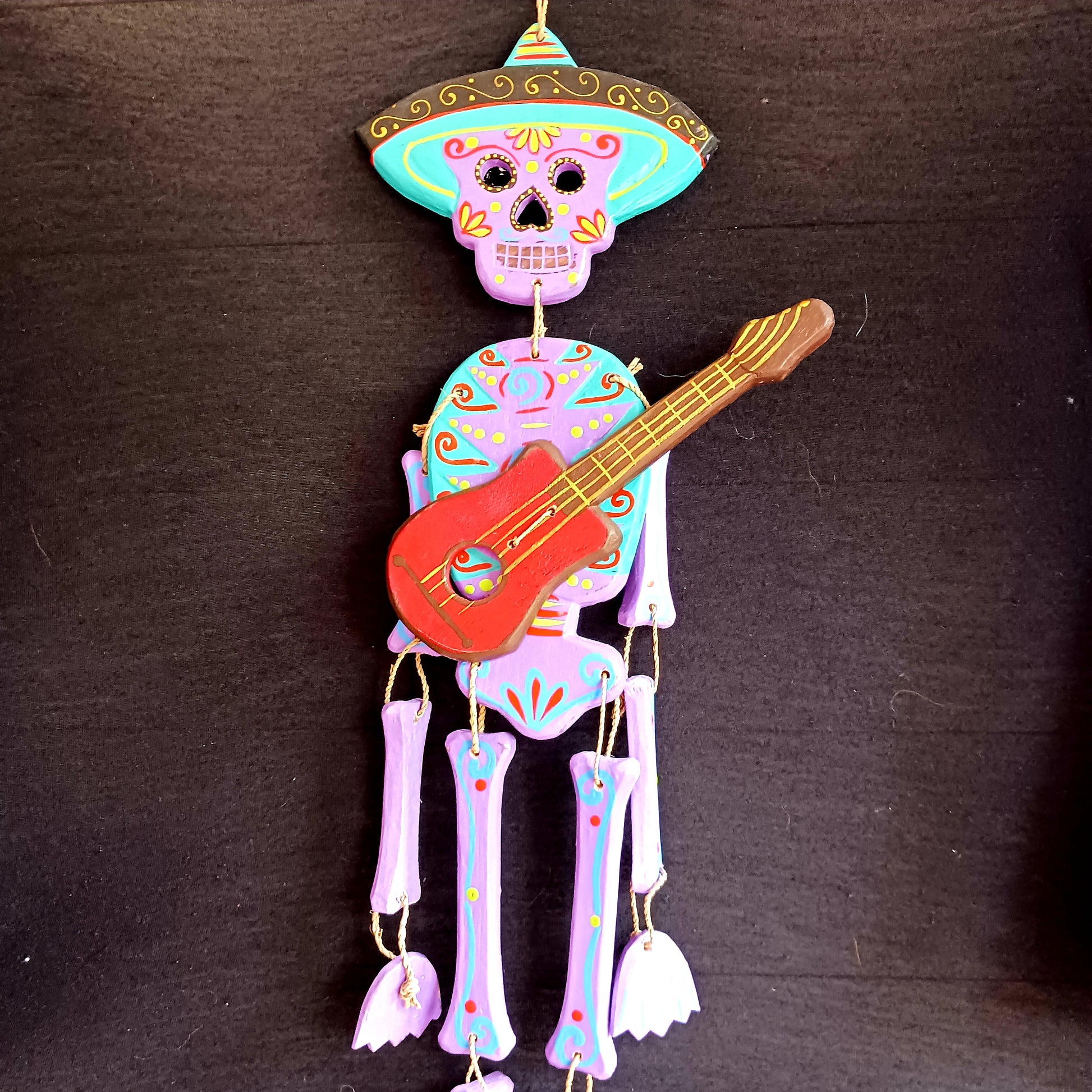 Mexican Candy Skull Mariachi | Wall Hanging