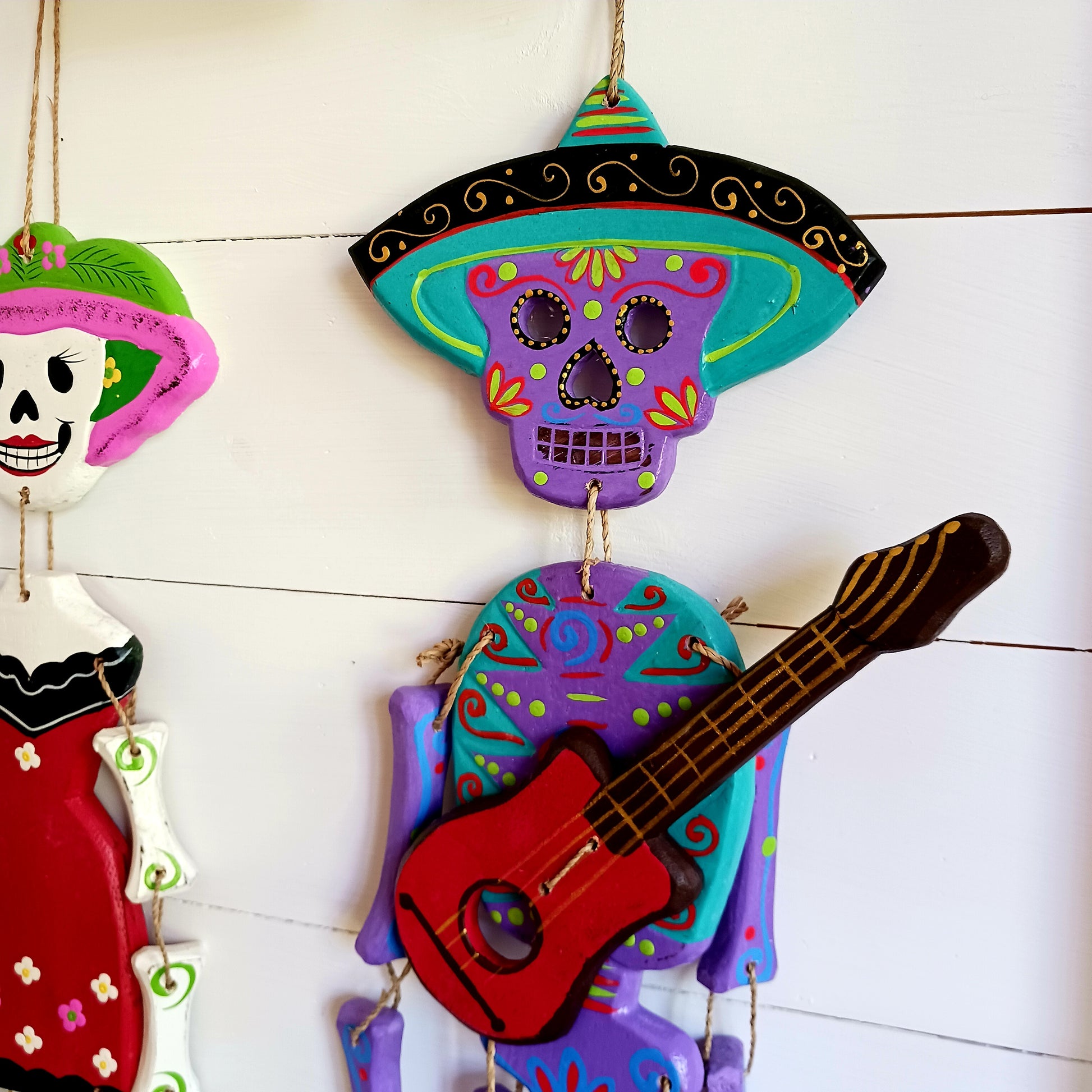 Mexican Candy Skull Mariachi | Wall Hanging