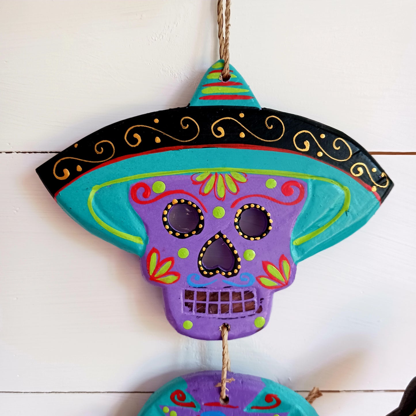 Mexican Candy Skull Mariachi | Wall Hanging