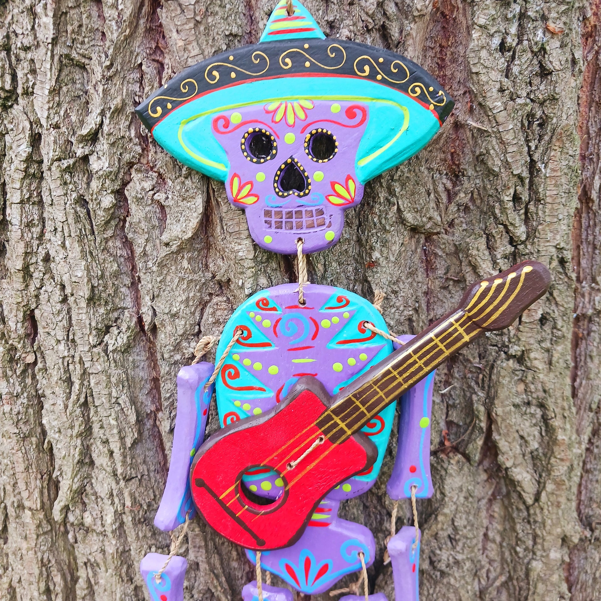 Mexican Candy Skull Mariachi | Wall Hanging