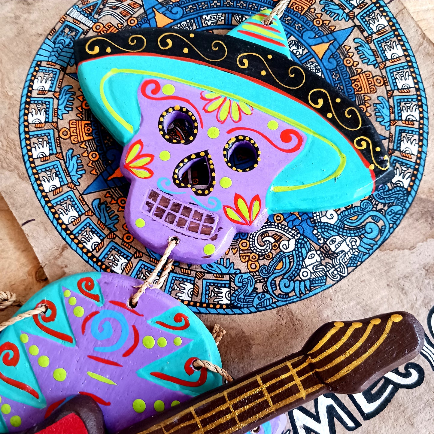 Mexican Candy Skull Mariachi | Wall Hanging