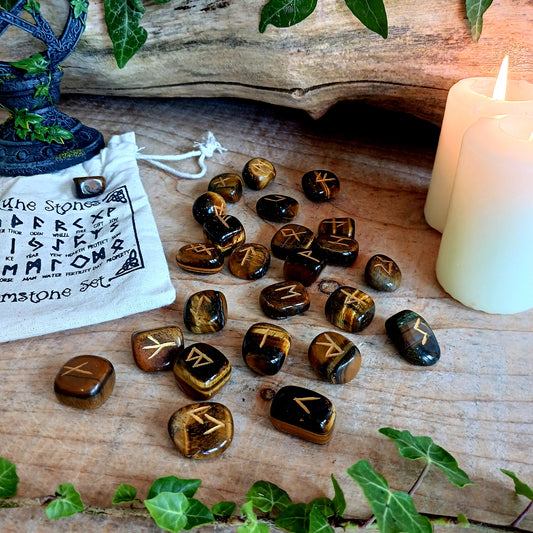 Runes Stone Set | Tiger's Eye