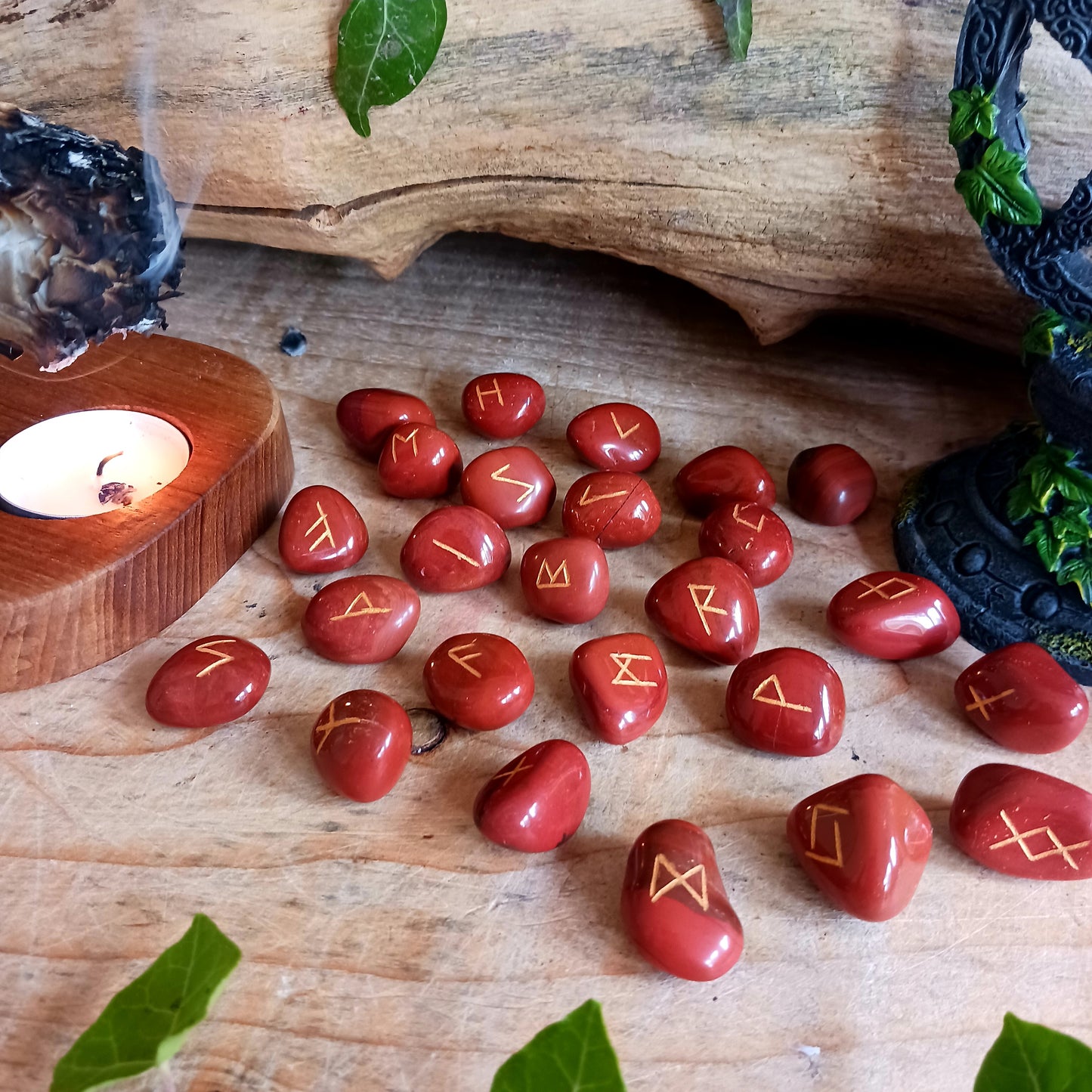 Runes Stone Set | Red Jasper