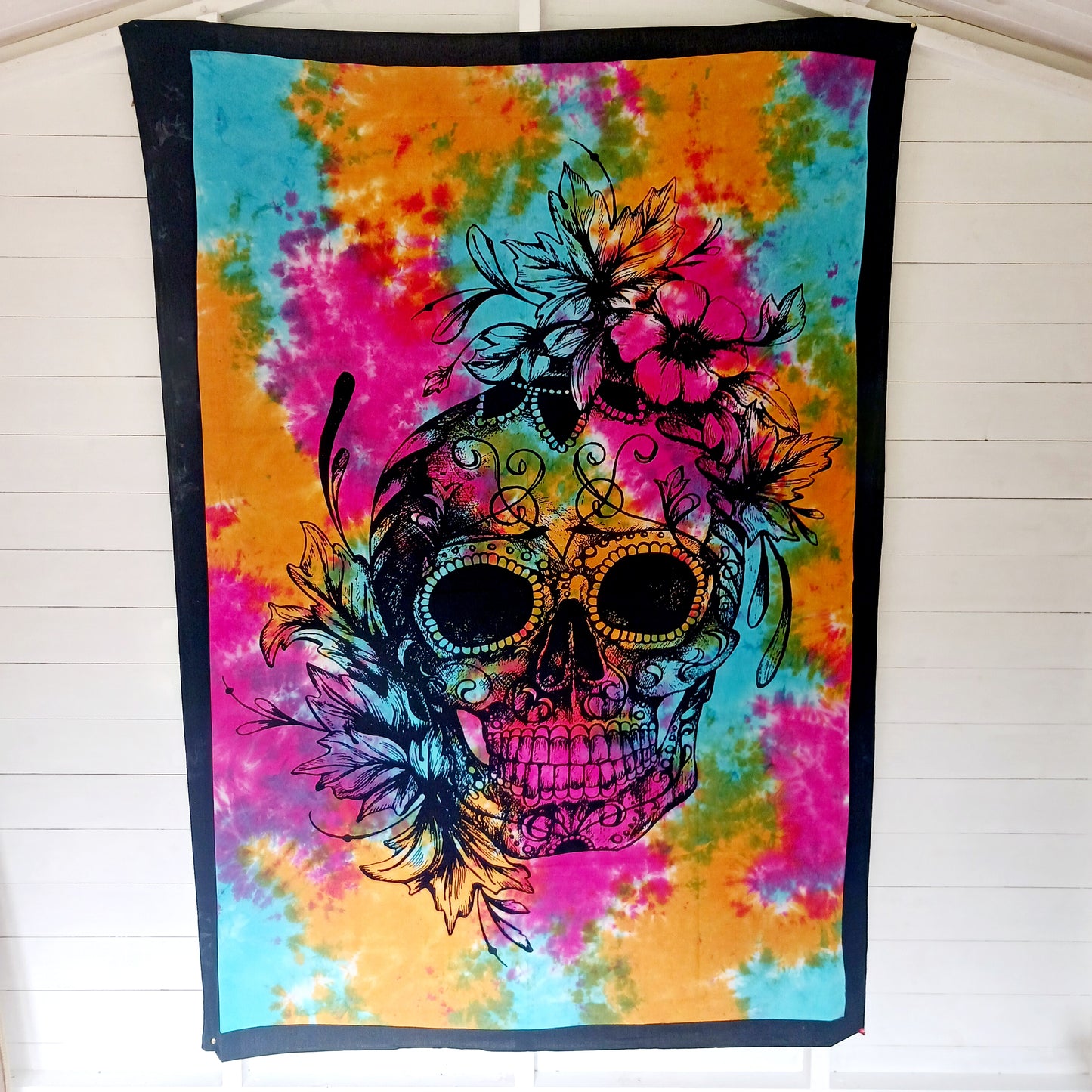 Day of Dead Skull Bedspread | Wall Hanging