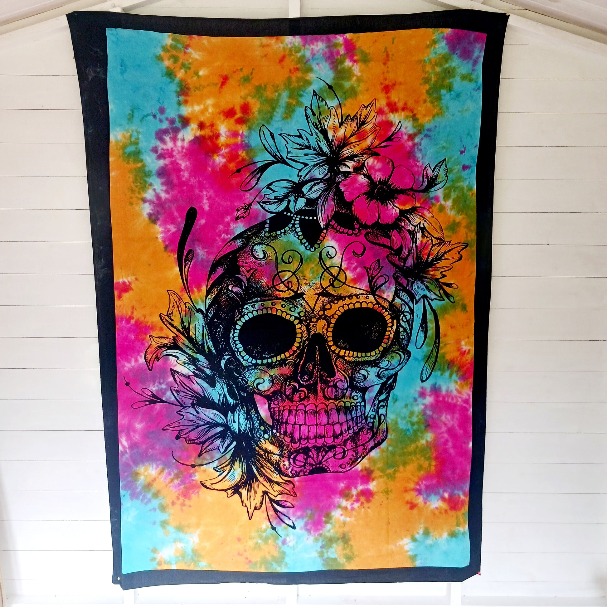 Day of Dead Skull Bedspread | Wall Hanging