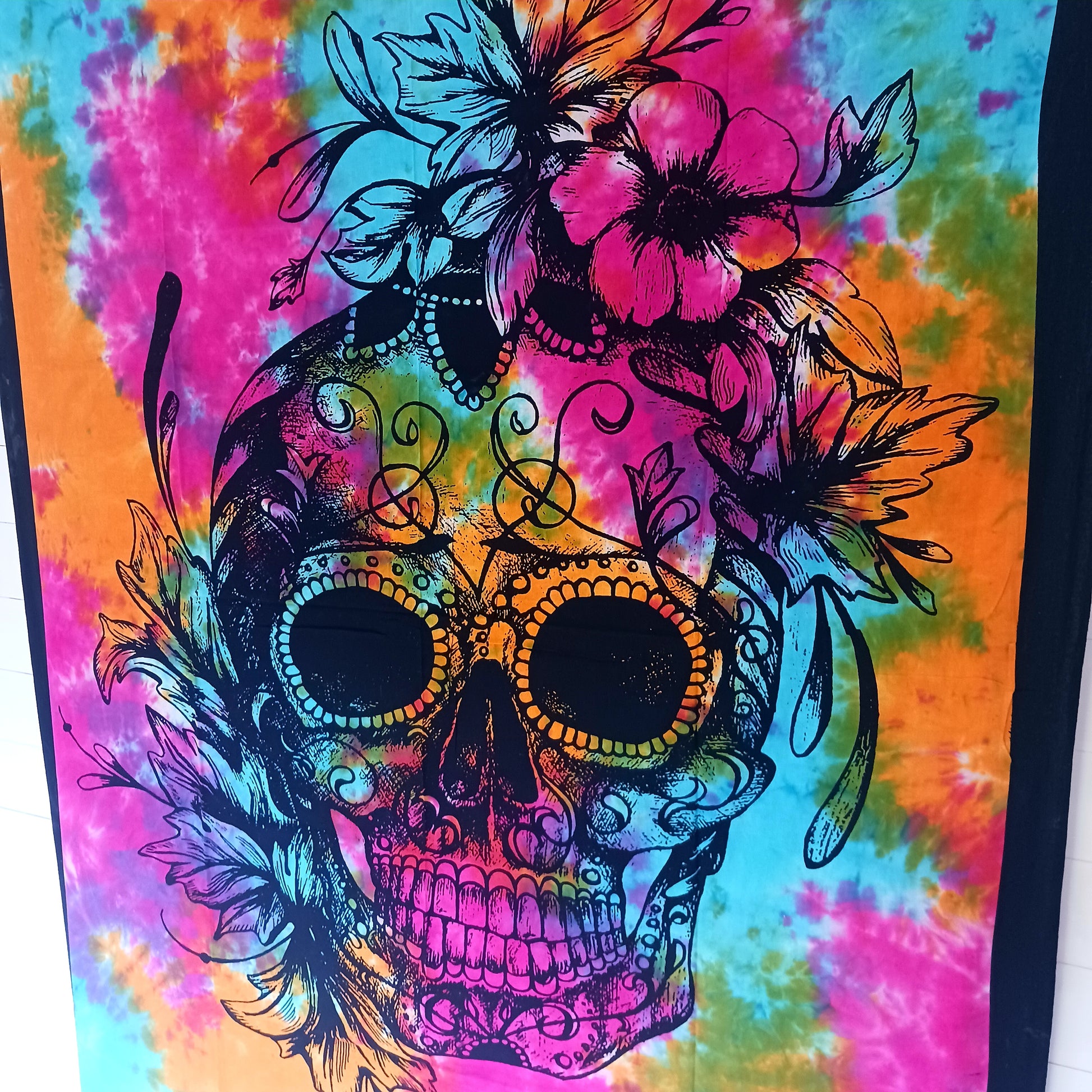 Day of Dead Skull Bedspread | Wall Hanging