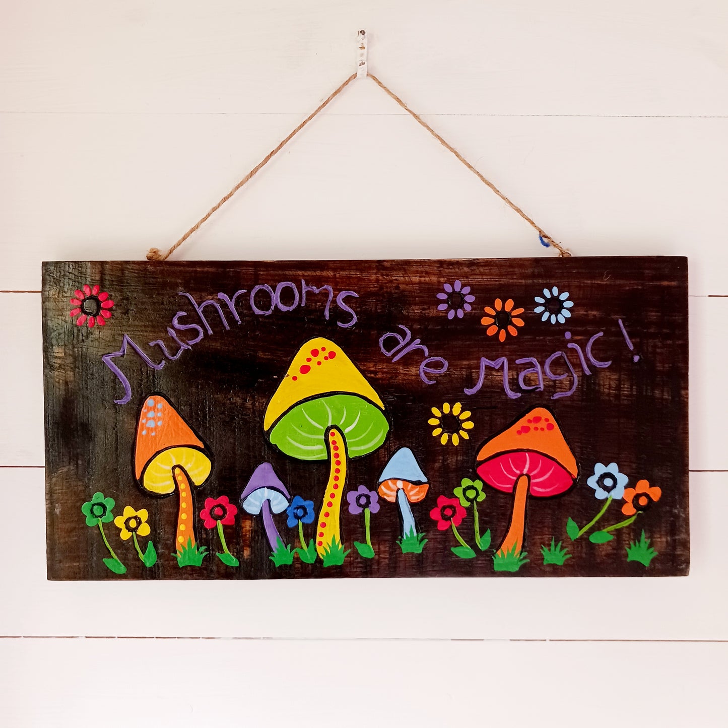 Mushrooms Are Magic Wall Plaque