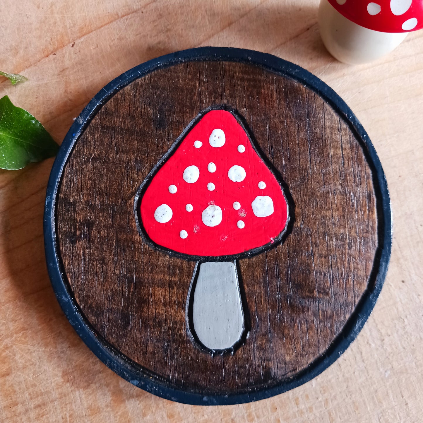 Mini Mushroom Wall Plaque