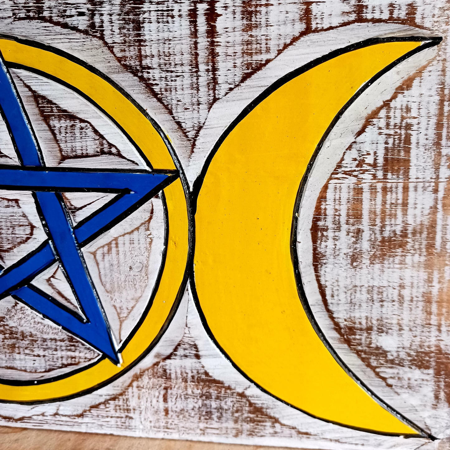 Triple Goddess Pentacle Wall Plaque