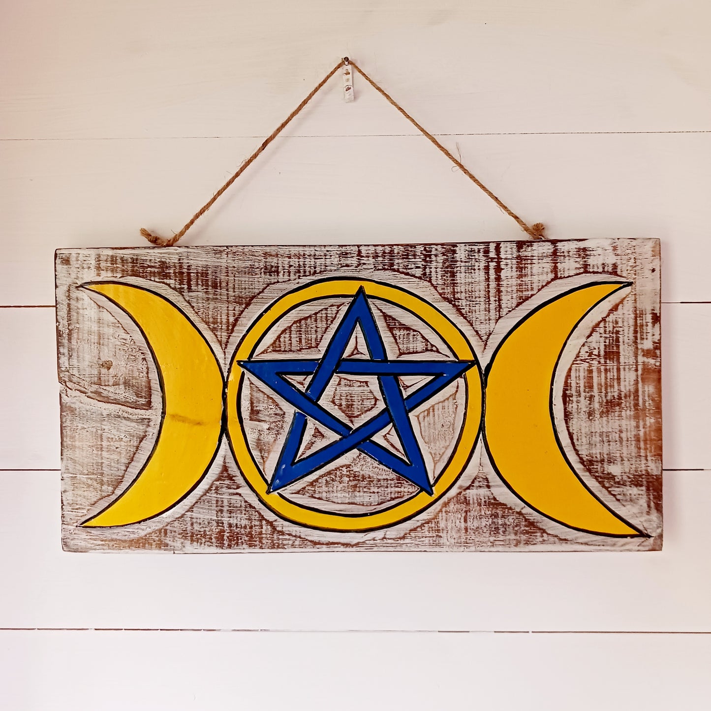 Triple Goddess Pentacle Wall Plaque